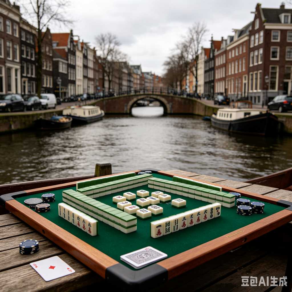 flat print mahjong set