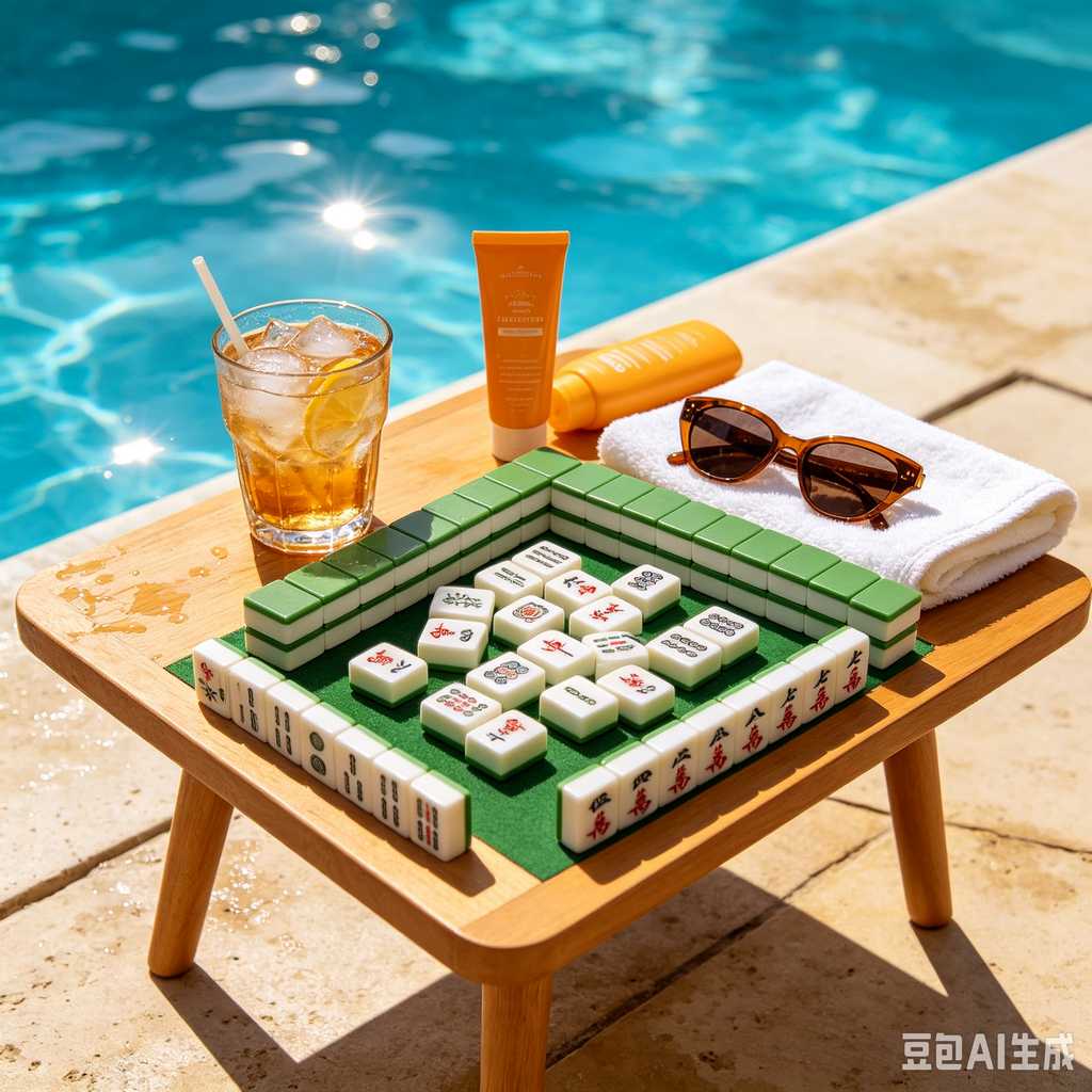 simulated ivory mahjong set
